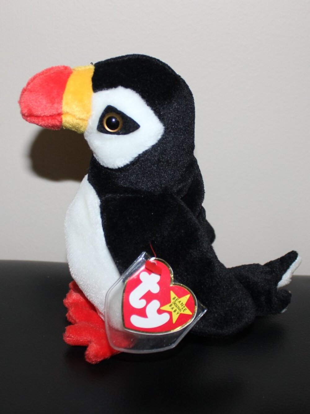3/$55❤️Ty Beanie Baby 1997 PUFFER THE PUFFIN not Toucan 6" plush toy Indonesia